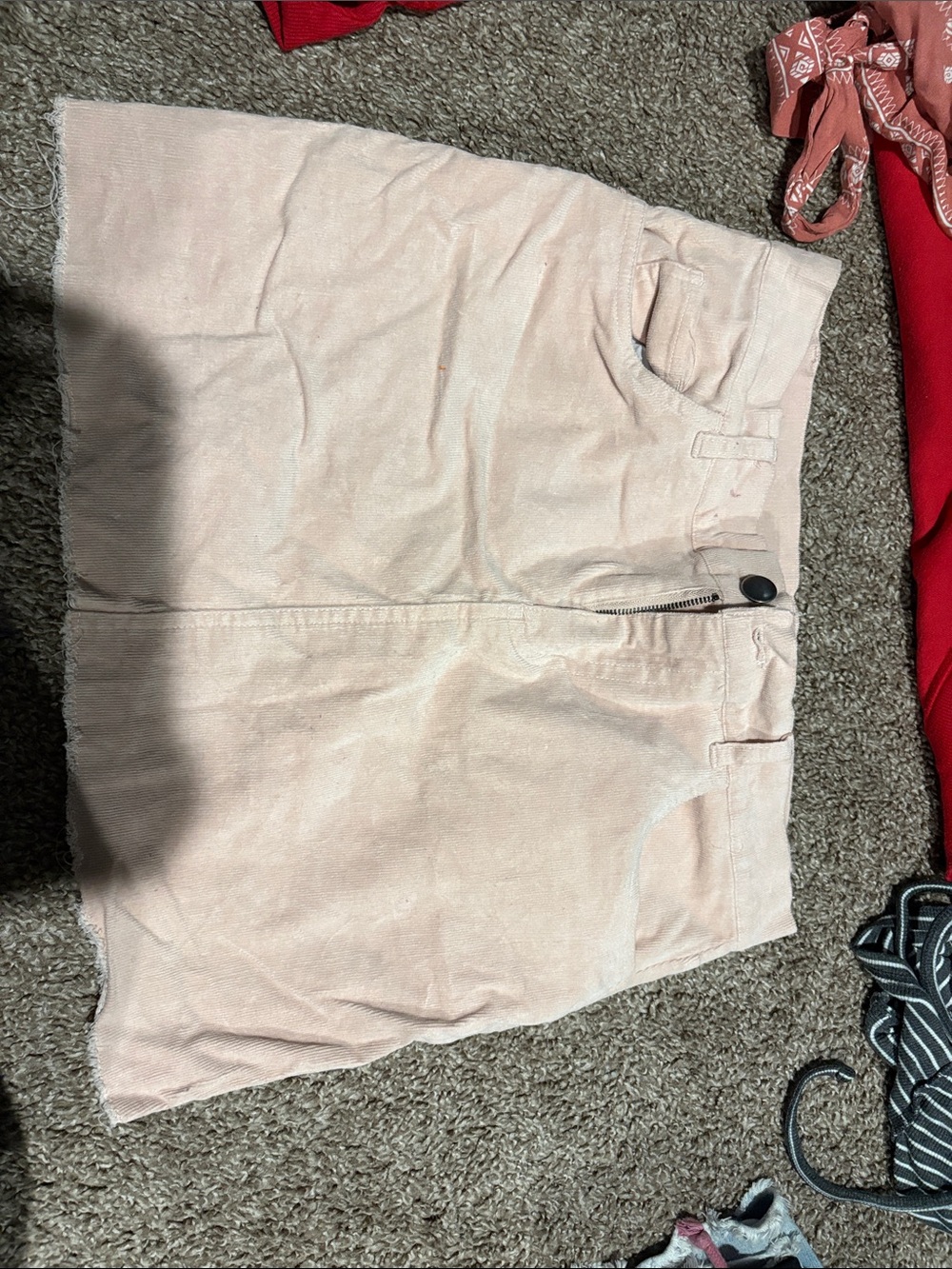 Rue21 Light Pink Flat Front Mini Skirt